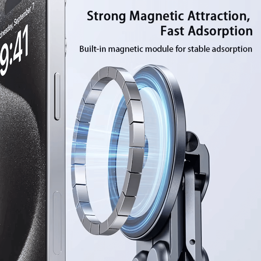 3-in-1 Aluminum Foldable Magnetic Stand, Smart, Portable, Versatile