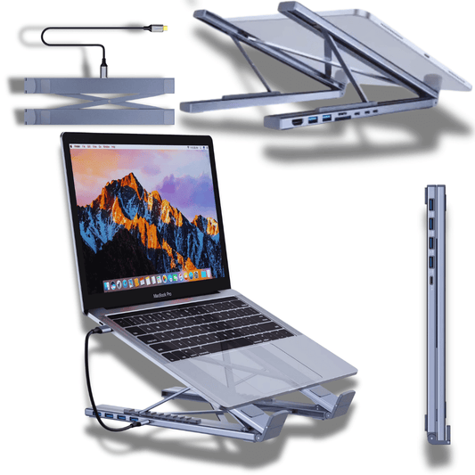 Universal Laptop Stand with USB-C Hub