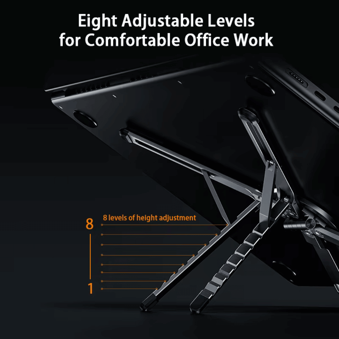 3-in-1 Aluminum Foldable Magnetic Stand, Smart, Portable, Versatile