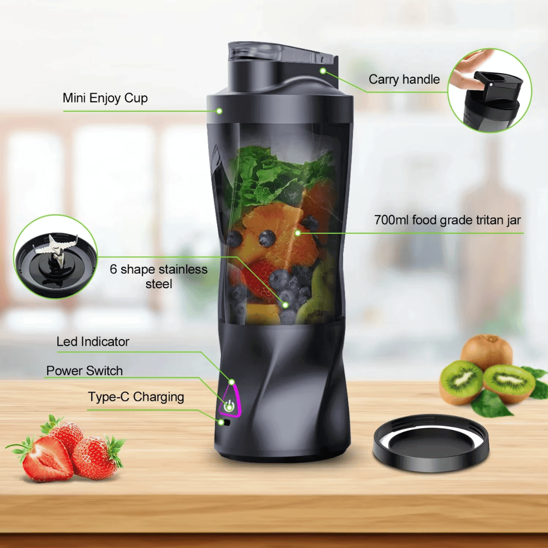 Electric Portable Juicer Fresh Fruit Mixer