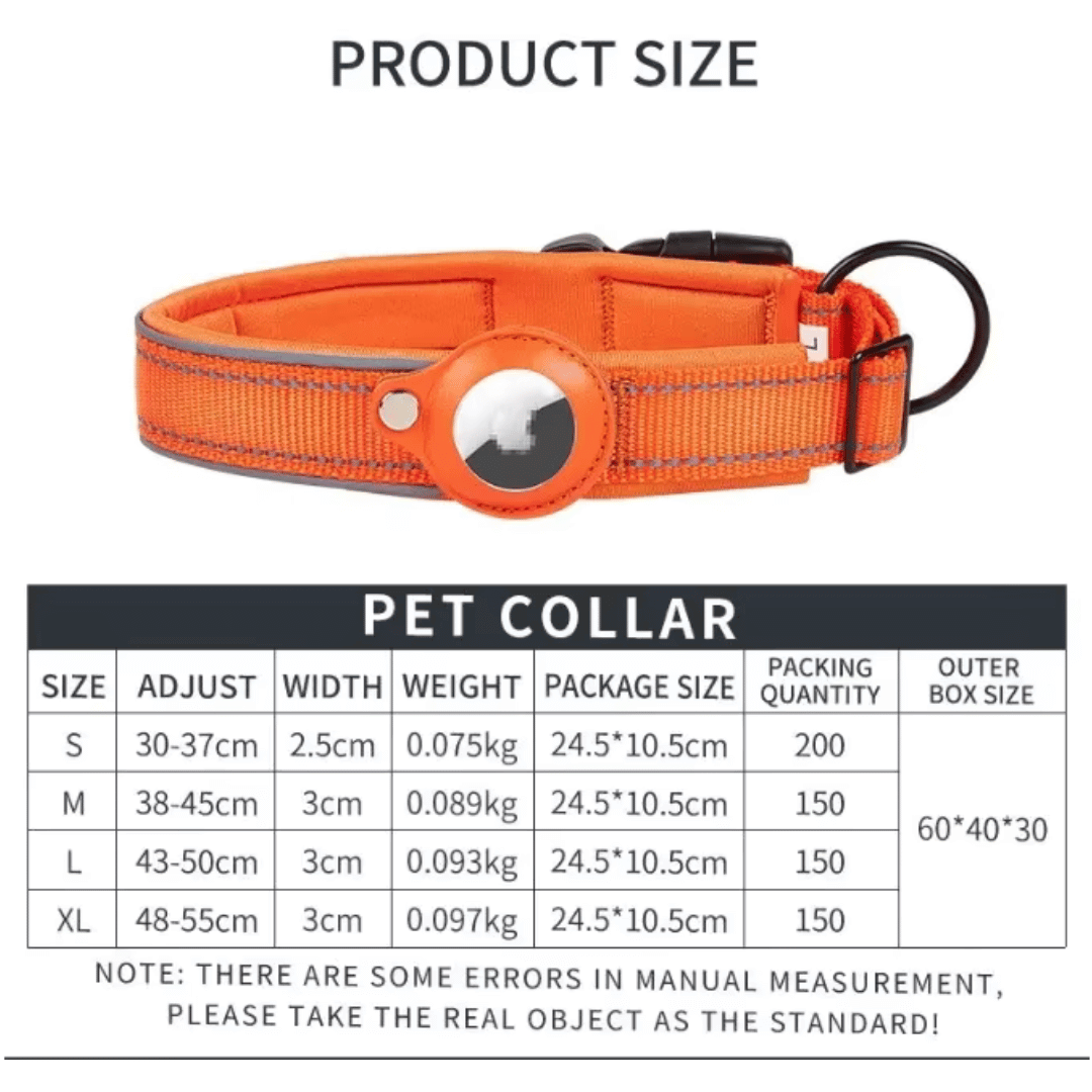 AirTag Dog Collar Reflectiv