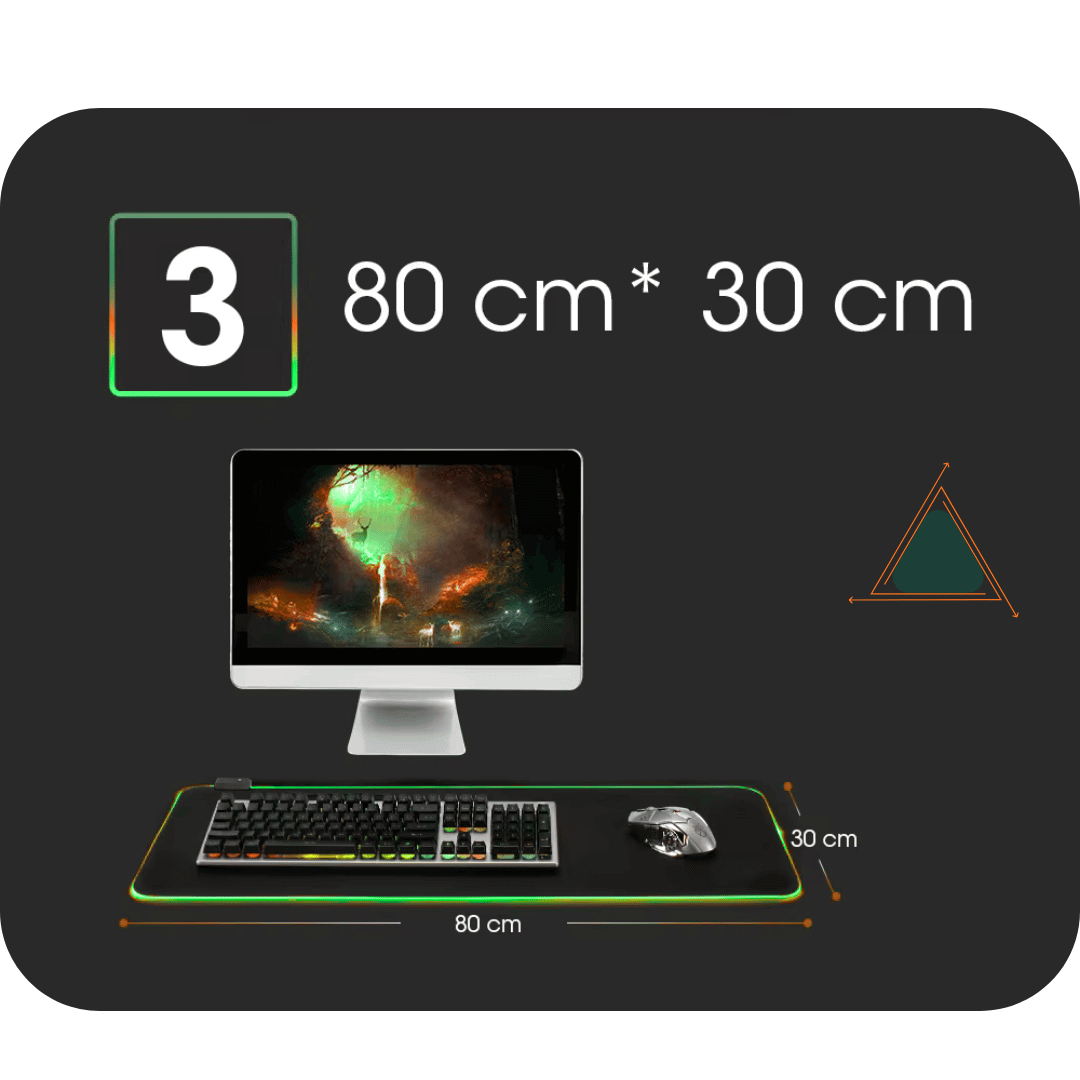 LED Light Mousepad RGB Keyboard Cover