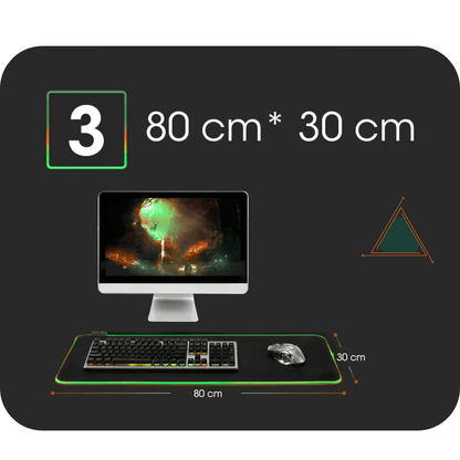 LED Light Mousepad RGB Keyboard Cover