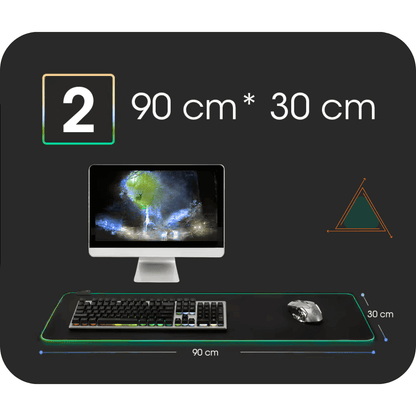 LED Light Mousepad RGB Keyboard Cover