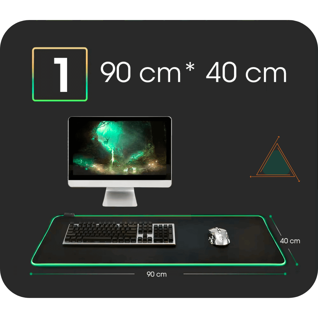 LED Light Mousepad RGB Keyboard Cover