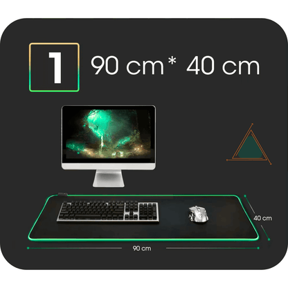 LED Light Mousepad RGB Keyboard Cover